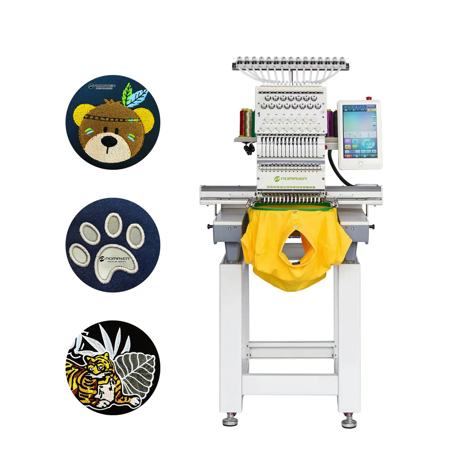 Promaker Seven days to the door computerized single head t shirt cap embroidery machine price for USA warehouse