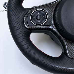 Volant de voiture en fibre de carbone, volant sport pour Honda Civic 2012-2015 - Product Image 6