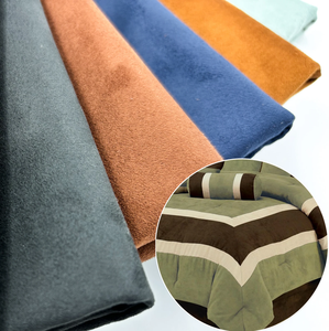 Tela de Gamuza de Punto 100% Poliéster con <span class=keywords><strong>Mica</strong></span> Reciclada, Aspecto de Cuero Suave, Estampado de Terciopelo, para Tapicería de Sofás, Resistente al Desgarro, Peso Medio, Teñido Anudado - Product Image 1