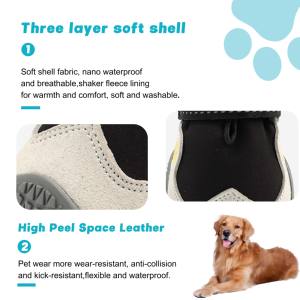 सबसे ज्यादा बिकने वाला वाटरप्रूफ आउटडोर कुत्ते जूते विरोधी पर्ची रबर सोल्स बिल्लियों के लिए छोटे बड़े कुत्तों के लिए सांस लेने योग्य पालतू जानवरों की आपूर्ति - Product Image 6