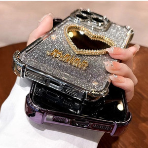 Funda de teléfono móvil con espejo de corazón electrochapado de lujo para VIVO S20 S19PRO S18E X50 X60pro funda trasera a prueba de golpes Gasbag - Product Image 4