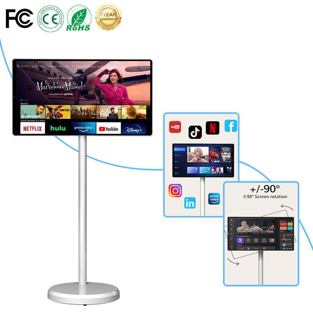 Factory 21.5" Touch Screen Smart 64GB 6000mAh Android 15 Portable Tablet TV with Full HD 1080p and Type-C Interface