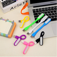 Ampoule LED Gadget USB en métal flexible Lumière LED USB ultra lumineuse Lampe LED USB pliable