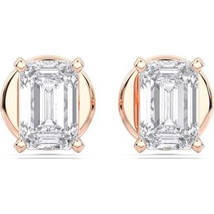 ต่างหูเพชรทรงกลมแบบหนีบ KEEVA JEWELS สีโรสโกลด์ ขนาด 0.50 กะรัต ถึง 4.00 กะรัต สำหรับผู้หญิง พร้อมตัวล็อคแบบกด - Product Image 6