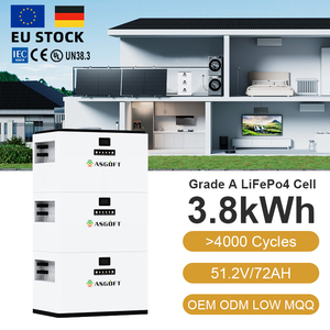 Sistema de Almacenamiento Solar para Balcón Apilable de 3.8kWh 2.4kW, Sistema de Energía Solar Portátil para el Hogar con Batería de Litio LiFePO4 de 51.2V Todo en Uno - Product Image 1