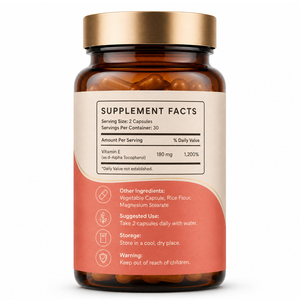 Complexe de Vitamine E Naturelle Ultra Tocotriénols 330mg Mélange Antioxydant en Capsules Soutient l'Immunité et la Santé de la Peau 60 Capsules 2 - Product Image 6
