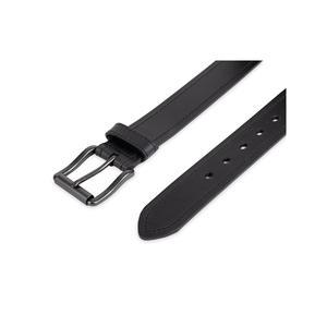 Ceinture en cuir véritable ajustable marron, en cuir de vachette, avec boucle ardillon en alliage, design solide et durable, moulage monobloc - Product Image 6