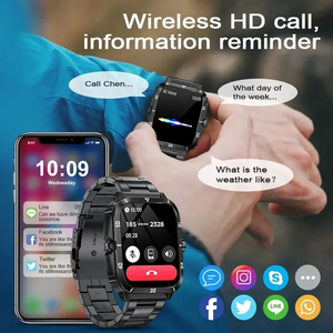 Smartwatch KT71 di Alta Qualità con Schermo OLED Quadrato da 1,96 Pollici, Robusto e Impermeabile, Compatibile iOS, Dual SIM, GPS e Lunga Durata della Batteria - Product Image 6