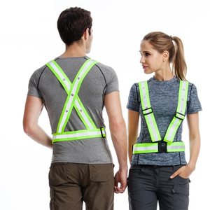 Construcción seguridad del chaleco de chaleco reflectante de seguridad de Led advertir <span class=keywords><strong>el</strong></span> tráfico del chaleco reflectante - Product Image 3