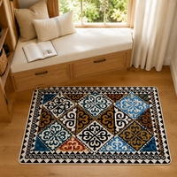 Tapis en polyester haut de gamme à motifs persans originaux, antidérapants, pour usage domestique, personnalisables pour les salons, les chambres, les hôtels, les bureaux