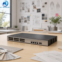 Switch de Red Ethernet Administrado Gigabit PoE+ de 24 Puertos 5735S-L24P4S-MA con 4 Puertos SFP de Enlace Ascendente para Empresas, Alimentación a Través de Ethernet