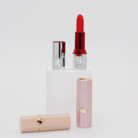 Tube à lèvres hexagonal personnalisé en ABS de luxe pour le maquillage, acceptation OEM