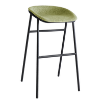 Tabouret de bar rectangulaire empilable durable et moderne avec structure en fer, chaises de bureau en feutre PET, couleur personnalisable