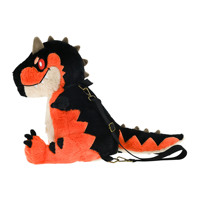 Sac à dos en peluche 3D de haute qualité, personnalisé, en forme de Tyrannosaurus Rex, avec fermetures éclair et sangles, jouet en peluche pour enfants