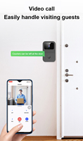 CHAFON Sonnette audio intelligente Tuya Vidéo Wi-Fi à faible puissance avec surveillance en ligne en temps réel pour une utilisation en extérieur