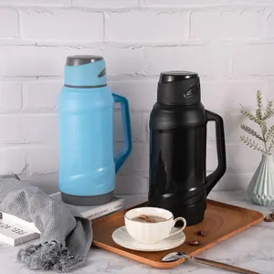 Factory Wholesale Manufacturer 1L 1.8L Vacuum Thermos Plastic Vacuum Flask With Glass Refill For Part Outdoor Camping Use