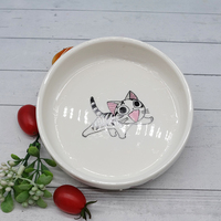 Bol en céramique mignon avec logo personnalisé, assiette en céramique haut de gamme pour salade, fruits et thé personnalisés de qualité alimentaire