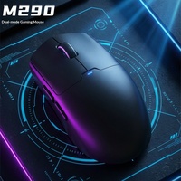 Souris de jeu portable optique LED sans fil M290 2.4G double mode USB pour droitier, accessoires pour ordinateur portable/PC
