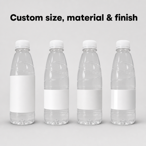 Etichetta Impermeabile per Bottiglia d'Acqua, Adesivo BOPP Personalizzato Stampato per Confezioni di Acqua Potabile con Logo del Marchio e Codice QR, Basso MOQ - Product Image 2