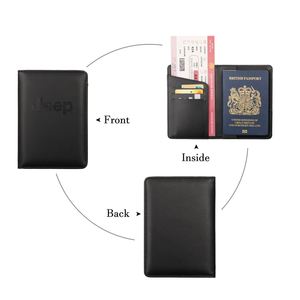 Bolsa de Documentos y Porta Pasaportes de Cuero PU, Simple, Multifuncional, Impermeable, con Protección RFID Antirrobo, para Viajes - Product Image 2