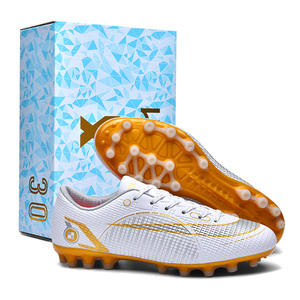 <span class=keywords><strong>Botas</strong></span> de fútbol para niños y niñas, zapatillas de entrenamiento de cuero, césped <span class=keywords><strong>artificial</strong></span>, AG nails - Product Image 1