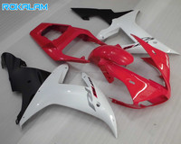Carénages blancs, rouges et noirs pour Yamaha YZF1000 R1 2002 2003, carrosserie YZF R1 02 03, carénage de moto YZF-R1 ABS