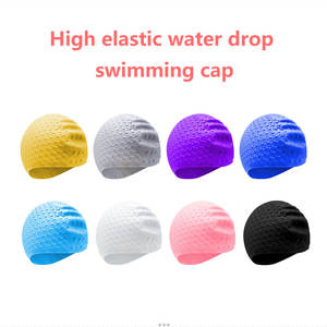 <span class=keywords><strong>Gorro</strong></span> de natación de silicona impermeable para adultos y niños con pelo largo Protección auditiva universal para actividades de natación de niños - Product Image 2