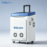Nettoyeur laser pulsé multifonction 300W 500W, machine de nettoyage laser pour l'élimination de la rouille, de l'huile et de la peinture