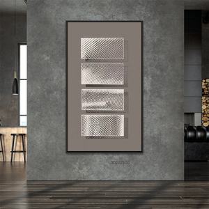 Morden Project Living Room Decor Art Wall Painting Abstract Geometric 3D Artwork - Product Image 2