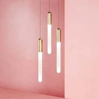 Lampe de plafond moderne décorative personnalisée, luminaire suspendu en acrylique pour escalier, villa, hôtel