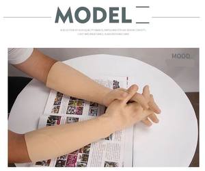 ถุงมือซิลิโคนปลอมสำหรับผู้ชายถุงมือยางแฟชั่นหนังเทียมที่คลุมมือ - Product Image 3