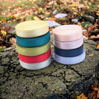 Bande élastique en satin de 12 mm pour sous-vêtements féminins, sangle élastique en tissu éco-responsable Spandex/Nylon pour usage textile domestique