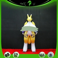 Ballon gonflable Renamon Hongyi avec couleur personnalisée et design à gros seins