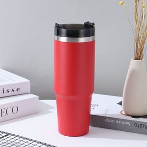 20oz <b>Thermal</b> Vacuum Insulated Stainless Steel Car Tumbler Reusable Sports Water <b>Mug</b> With Straw Gym Fitness Trip - Product Image 4