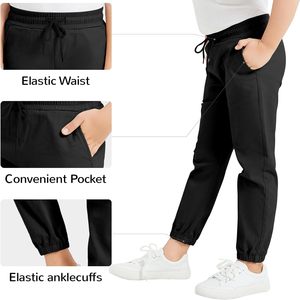 Pull On Stretch <b>School</b> Uniform Pant Jogger Pants For Toddler To Youth Boys And Girls Unisex Knit Spandex Polyester - Product Image 3