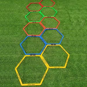 Poteaux d'agilité hexagonaux pour l'entraînement <span class=keywords><strong>de</strong></span> vitesse au football, équipement d'obstacles sportifs, plateformes - Product Image 2
