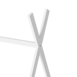 Struttura Letto Singolo a Terra <span class=keywords><strong>Montessori</strong></span> per Bambini, Letto a Tenda in Legno MDF con Design a Casetta per la Cameretta di Bambino o Bambina - Product Image 4