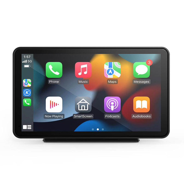 Portable 9-inch Touch Car Intelligent Screen Supports Wireless Carplay Android Auto Phone Link Multi Format Video Audio Playback