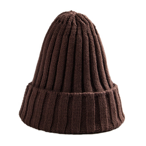 Chapeau <span class=keywords><strong>femme</strong></span> unisexe coton mélanges solide chaud doux tricoté chapeaux hommes casquettes d'hiver femmes Skullies bonnets pour fille en gros - Product Image 6