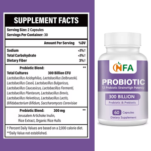 Las mejores cápsulas de probióticos al por mayor con 12 cepas de probióticos Suplementos de alta potencia Compatible con cápsulas de salud inmunológica - Product Image 2