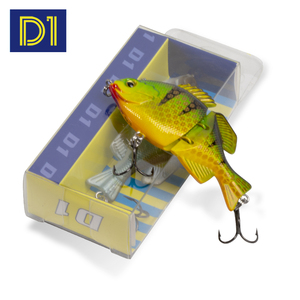Leurre <span class=keywords><strong>de</strong></span> pêche rigide bionique articulé en 2 sections, coulant, 60mm 7.8g, pour la pêche au bar, à la truite, à la perche, en eau salée et en eau douce - Product Image 1