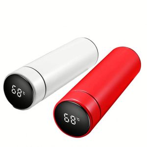 Bouteille d'eau intelligente en acier inoxydable isotherme avec affichage LED de rappel de température, 500 ml - Product Image 1