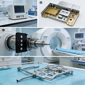Componenti di Precisione in Alluminio Lavorati a CNC, Produzione Cinese, Parti Metalliche Anodizzate Personalizzate per Macchinari - Product Image 3