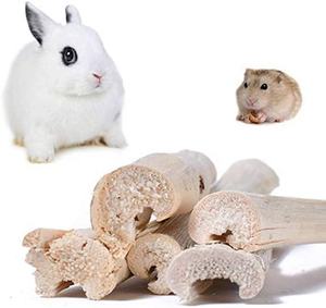 소동물 천연 대나무 씹는 장난감 건강 간식 (토끼, 기니피그, 친칠라, 다람쥐용 스틱) - Product Image 1