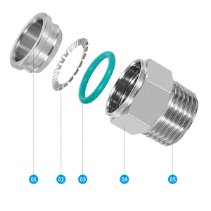 ข้อต่อสแตนเลสแบบตรงชนิดลม ZKQG2H สำหรับเชื่อมต่อสายลม - Product Image 5