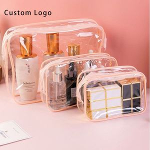 Square Shape Transparent PVC Cosmetic <b>Bag</b> with Custom Printing, for Promotions, Business Giveaways - Product Image 1
