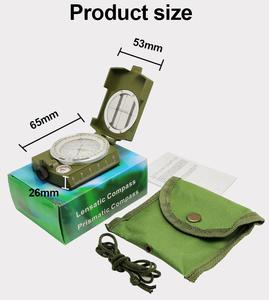 Açık vintage ayna jeolojik hassas taktik seyahat çizme anketi klinometre pusula - Product Image 4