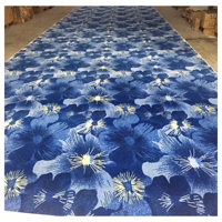 Tapis Axminster bleu moderne de luxe, ignifuge, pour couloir, bureau, chambre, maison, tapis en rouleau, fabriqué à la machine