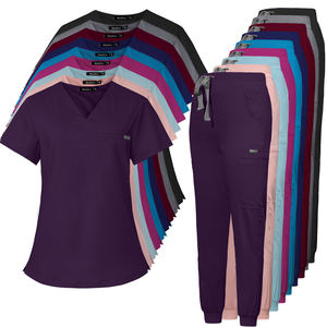 Tuta sanitaria flessibile su misura | Medici per tutto il giorno e uniforme Spa | Set di Scrub intero per donna - Product Image 3