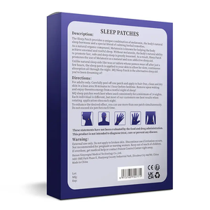 Patchs de sommeil de soins personnels pour adultes tissu imperméable patch de sommeil de mélatonine contenu par bâton facile - Product Image 6